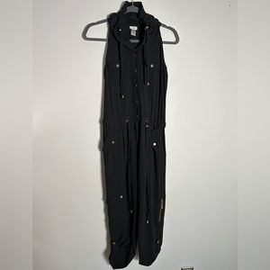 Black Cache Sleeveless Jumpsuit